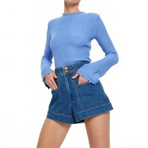 NEW KIVARI cameron jean short in denim